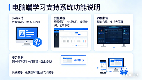 电脑端学习界面
