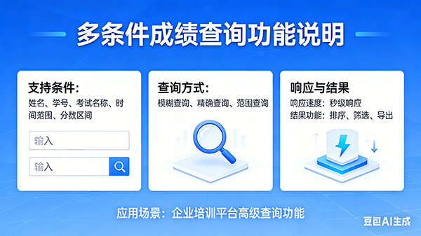 多条件成绩查询界面